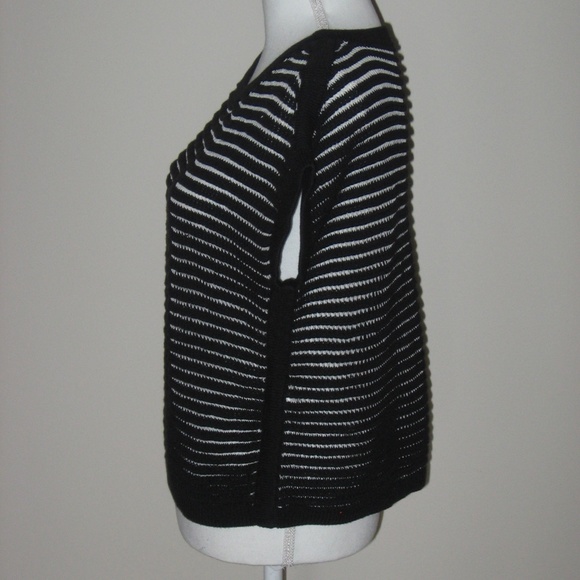 KATE SPADE Saturday Black/White Cotton Sweater - Picture 3 of 5